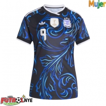 Camiseta Argentina Julian Alvarez #9 Visitante Equipación para mujer Mundial 2026 manga corta